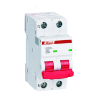 Miniature circuit breaker, HDB9, 18 mm, AC, 10 kA, 1P + N, B curve, 1 A