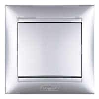Switch, Style Series, 10 AX, 250 V AC, 1 gang, 2-way, metallic