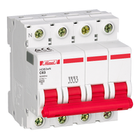 Miniature circuit breaker HDB3W - 18 mm AC - C - 3P+N - 6 kA - 50 A