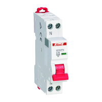 miniature circuit breaker HDB9PN-40 - Phase neutral 6 kA - 1P+N - C - 6 A