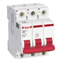 Miniature circuit breaker, HDB3wZ, 3P, 6 kA, C curve, 2 A, 500 V DC